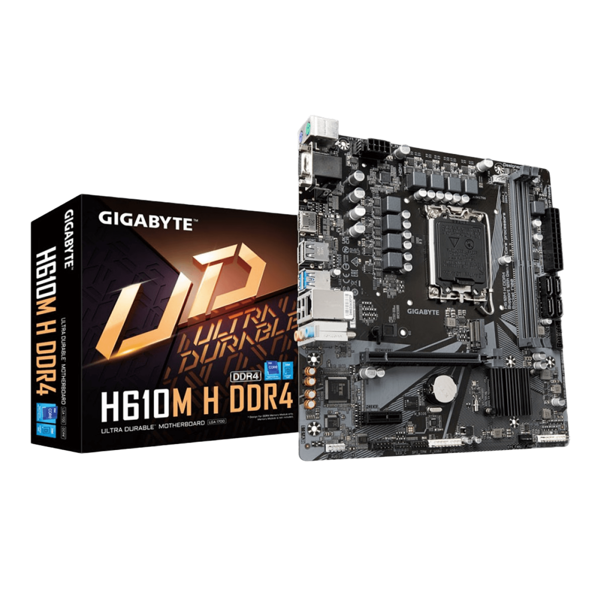 Placa Mãe Gigabyte H610, Chipset H610, Intel LGA 1700, mATX, DDR4