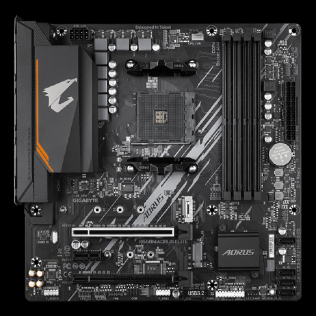 Placa Mãe Gigabyte B550M AORUS Elite, Chipset B550