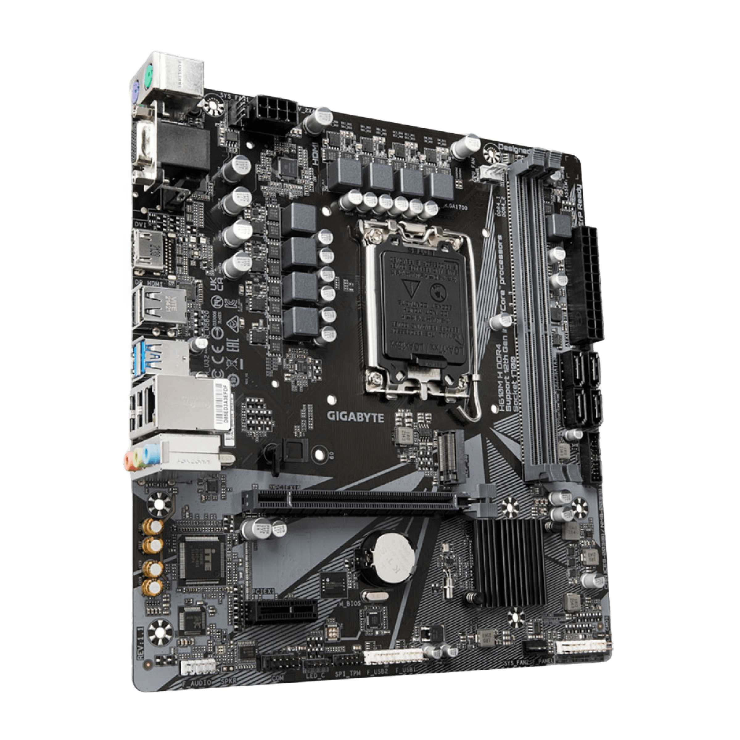 Placa Mãe Gigabyte H610, Chipset H610, Intel LGA 1700, mATX, DDR4